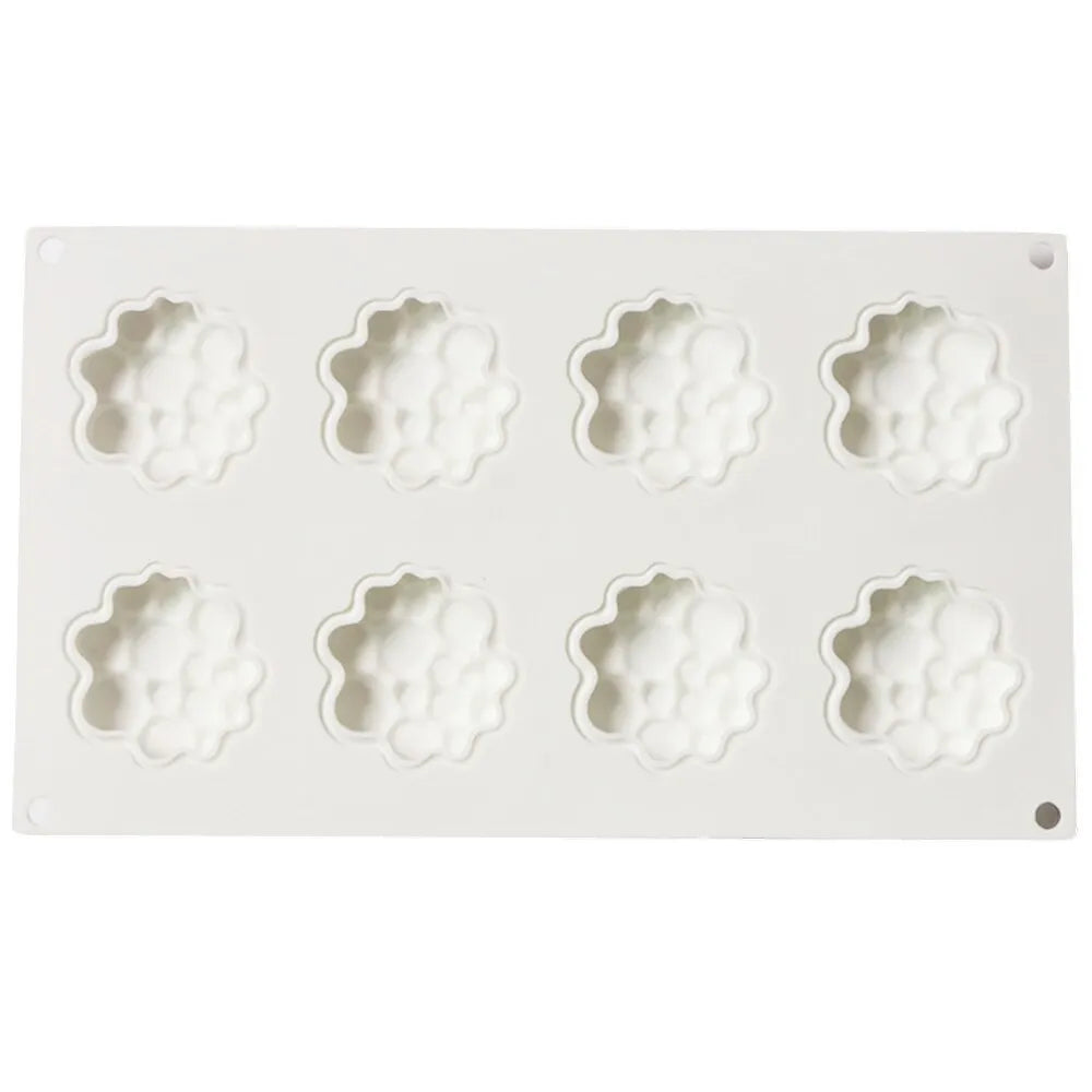 Round silicone cake mould with bubble tower pattern design for baking
