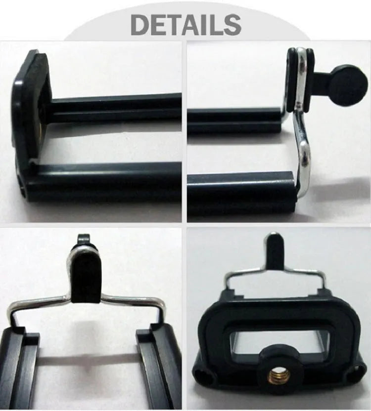 Black rubber octopus tripod with flexible legs and spherical gimbal head for mobile phones and cameras