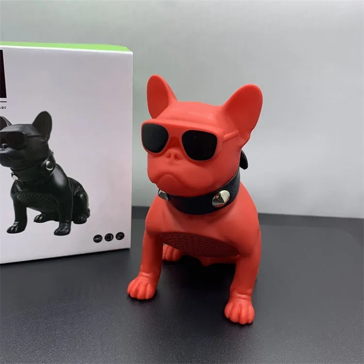 Bulldog Bluetooth wireless speaker in black, red, or white colour options