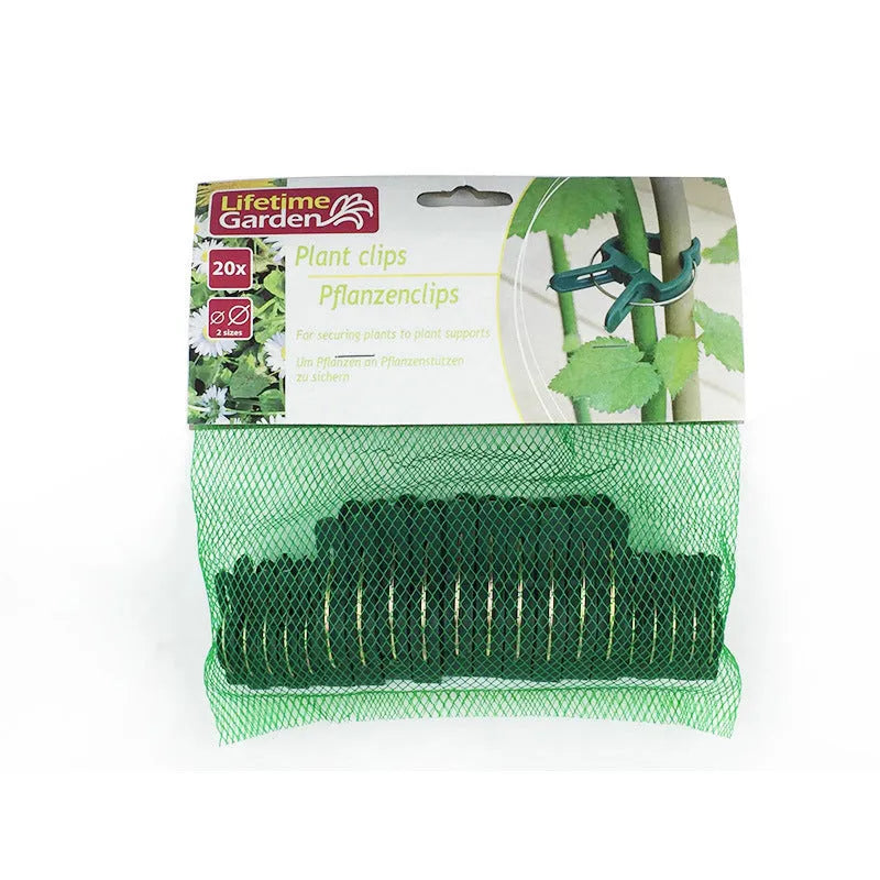 Garden clip set with PP plastic plant clips in 6cm size for woodland and garden use