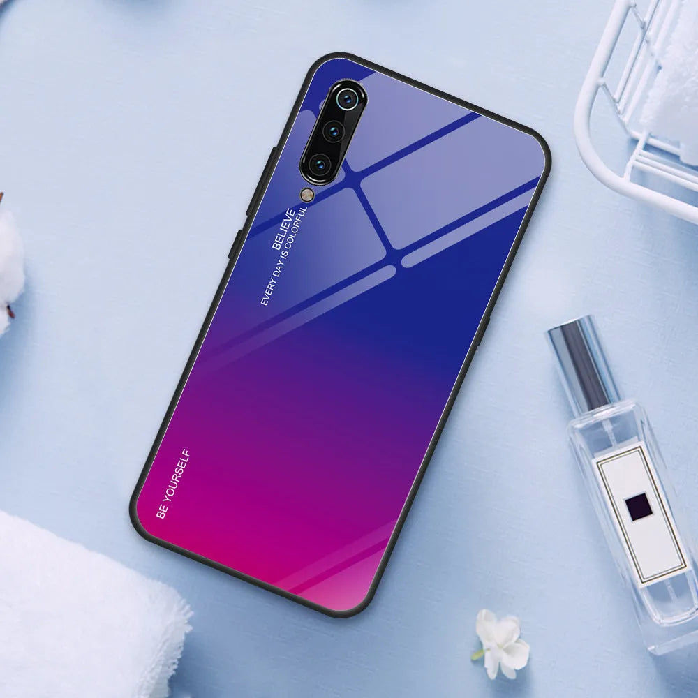 Gradient glass phone case with colour-shifting design for Redmi and Note smartphones