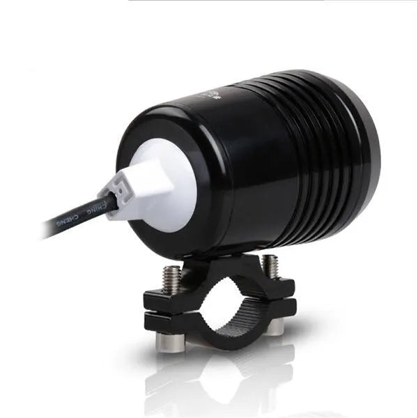 Super bright electric car headlight 15W 1200lm 6500K white light aluminium alloy housing black silver