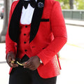 Bridegroom best man suit in black, made from polyester nylon, available in sizes XS to 4XL