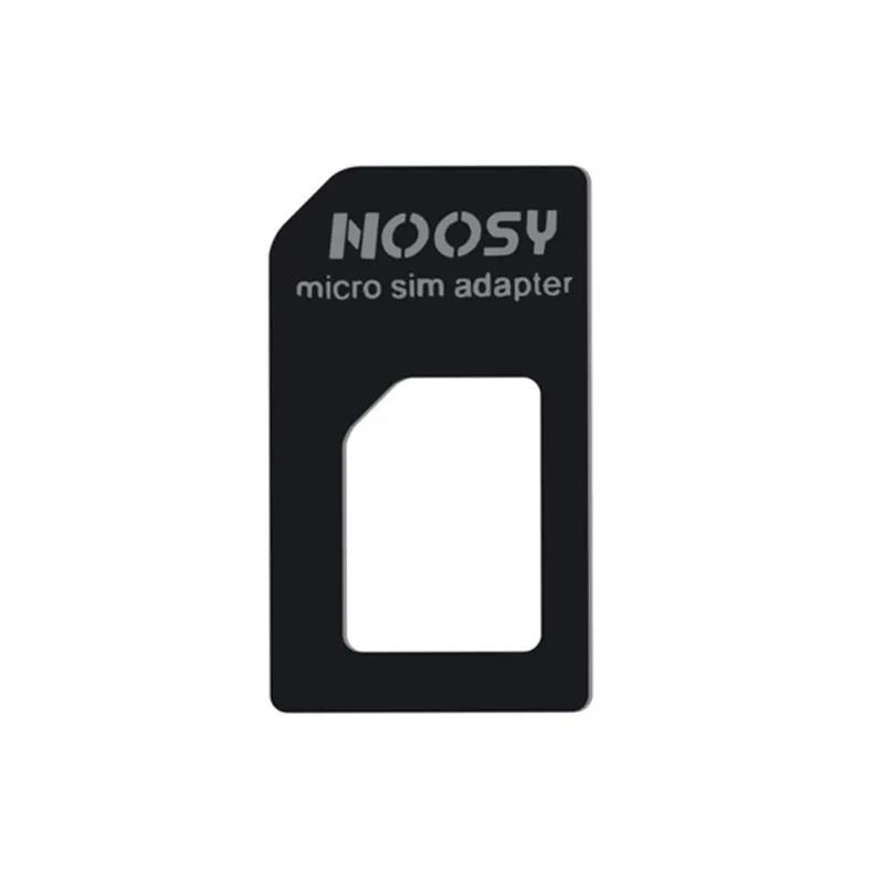 Three-piece black and white SIM card set with PC construction and Type 0 SIM card compatibility