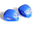 LED bike safety light with clip, flexible silicone body, and three light modes for cycling and outdoor use.