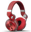 Bluedio T2 Plus wireless Bluetooth headphones in blue with over-ear headband design