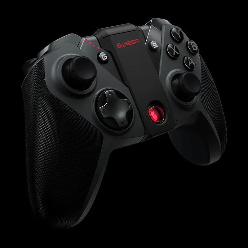 Black Gaishi wired USB Type-C game controller with programmable rear buttons on ergonomic ABS shell.
