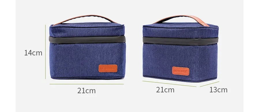 Eco-friendly Oxford cloth picnic bag with zipper closure and soft handle, available in multiple colours