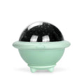 UFO-shaped starry sky projection night light in green, pink or white with 15.1cm cube dimensions