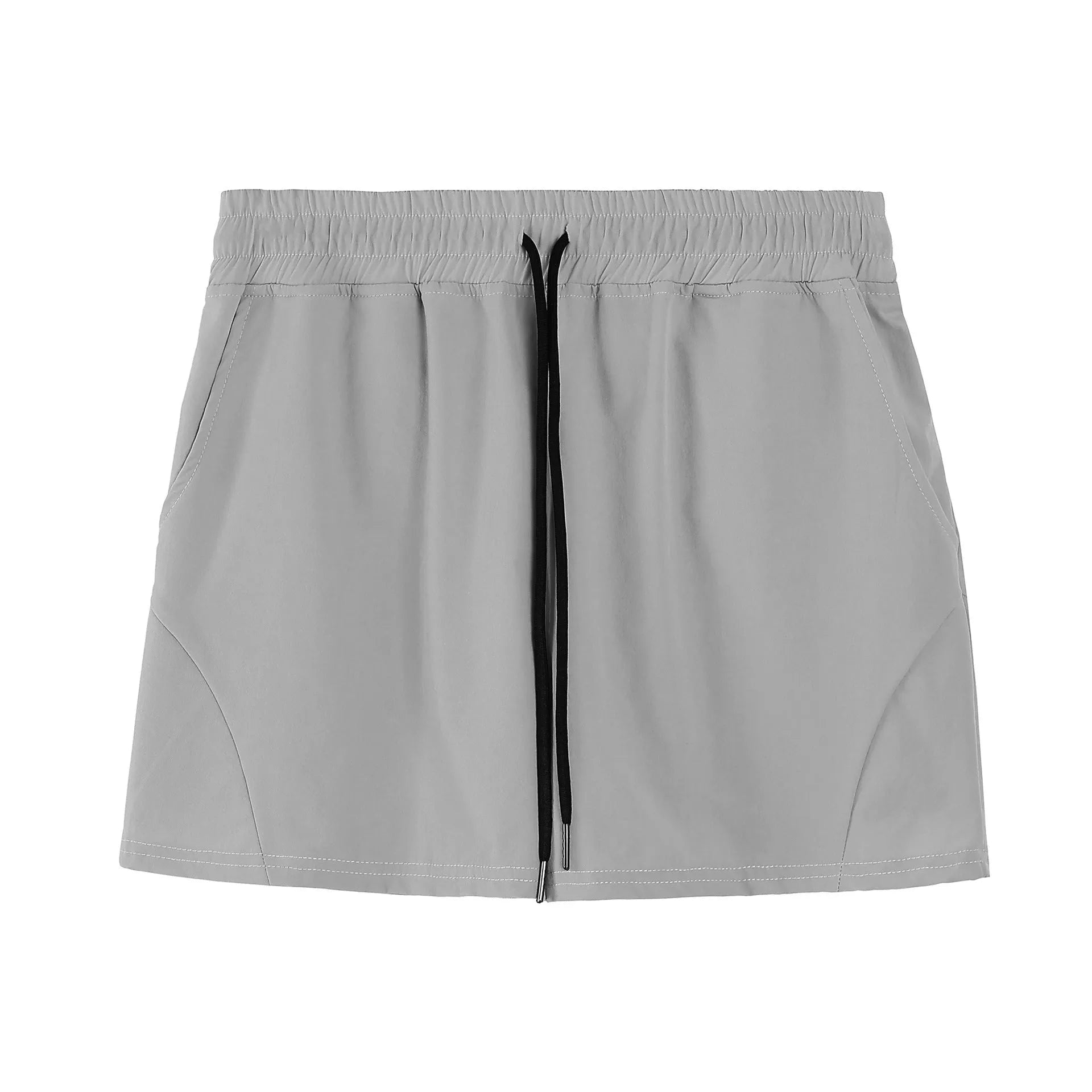 Men's slim fit basketball shorts in polyester fabric with medium elastic waistband