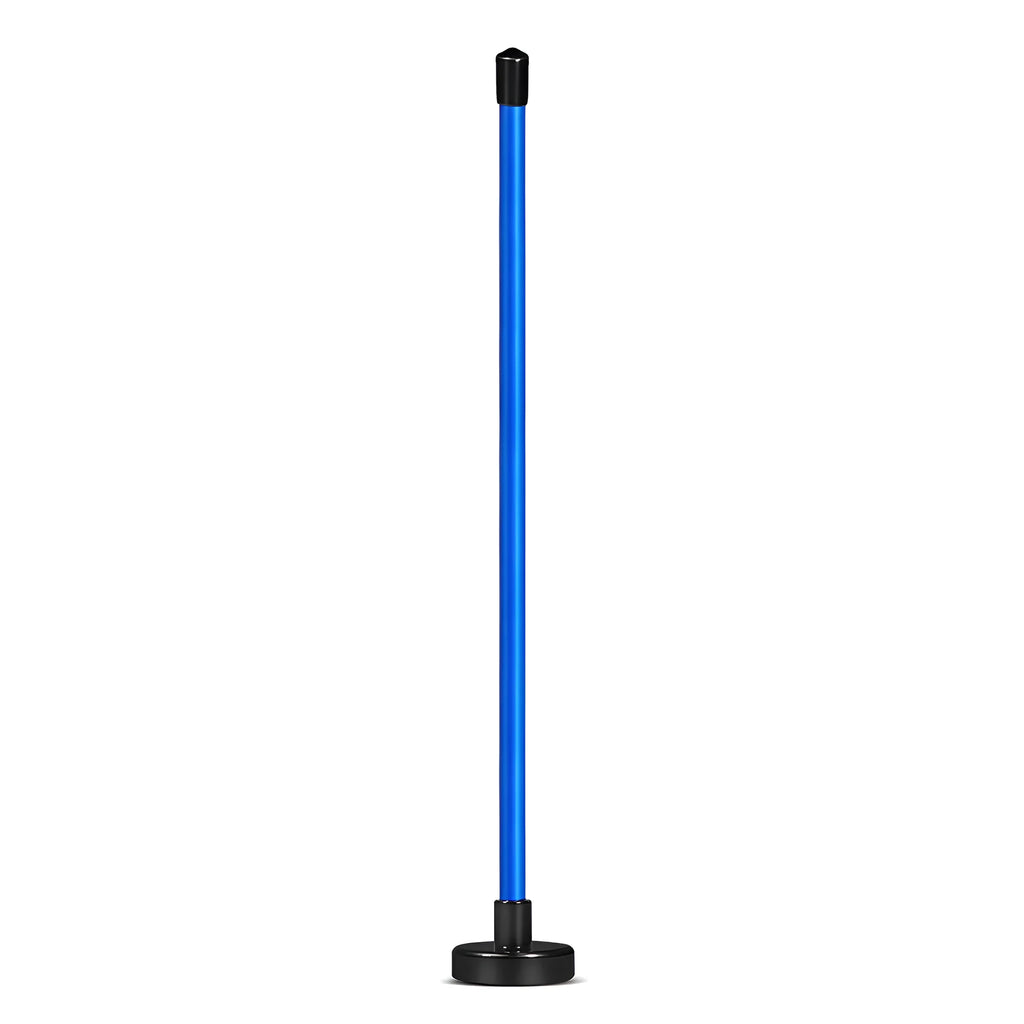 Aluminium alloy magnetic baseball bar golf swing trainer alignment tool in blue or red colour options.