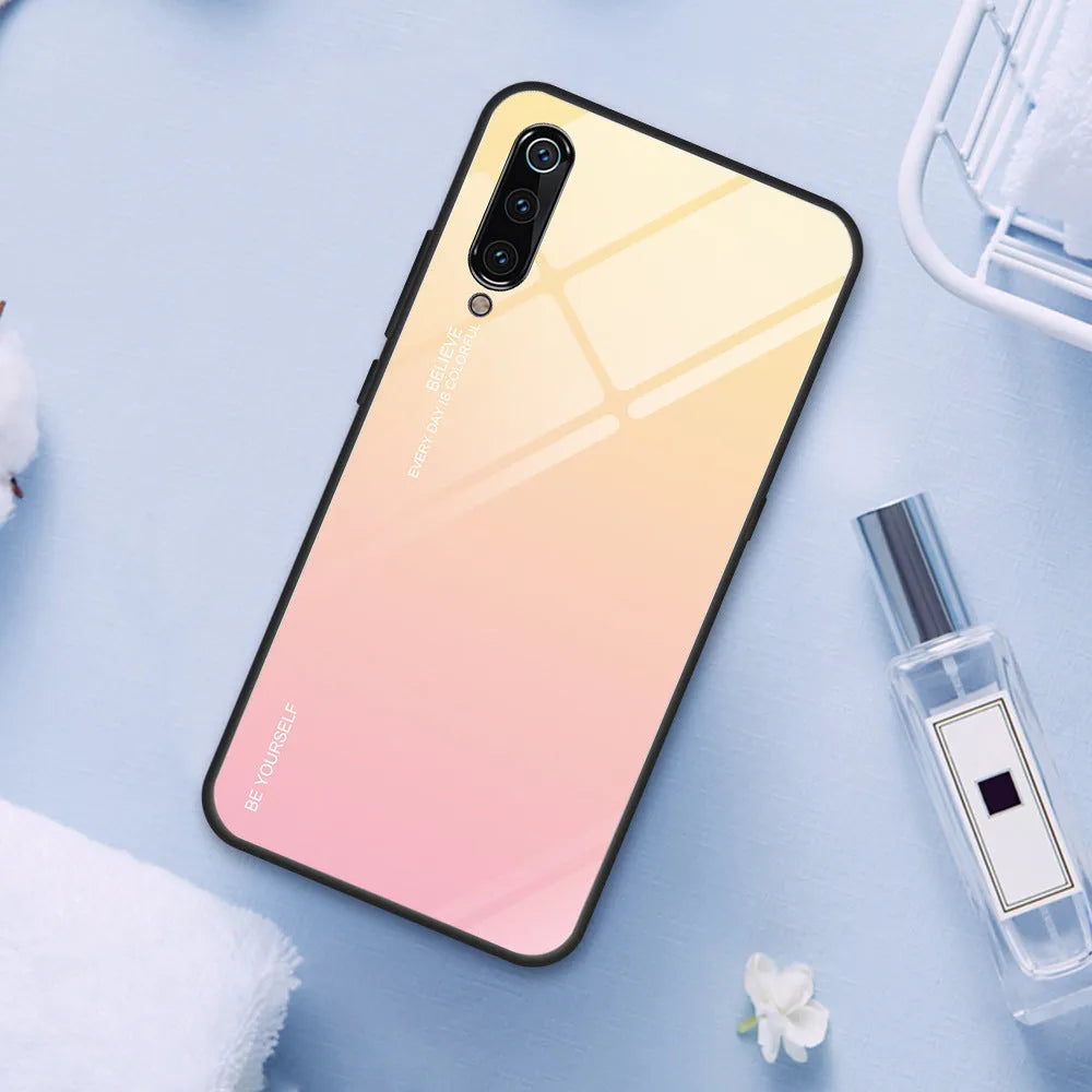 Gradient glass phone case with colour-shifting design for Redmi and Note smartphones
