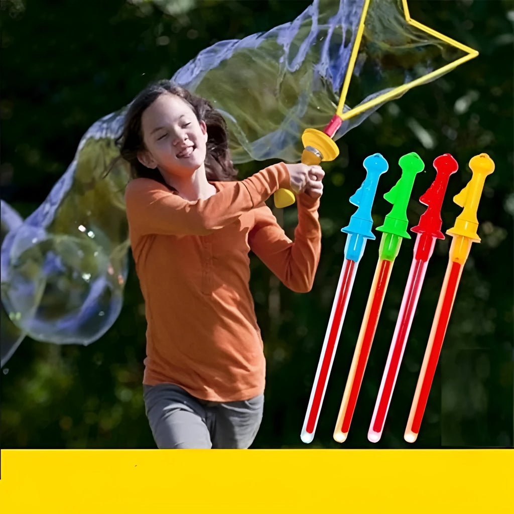 46cm long bubble gun in western sword shape for children's outdoor play, PC plastic, random colour