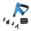 Plastic fascia gun muscle relaxation massager, 35.0 cm x 24.0 cm x 10.05 cm, in blue, red or white with AU, EU or US plug