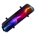 10 inch HD rearview mirror dash cam with 170° angle, 12MP pixel, TF card slot, and USB interface for rear view installation.