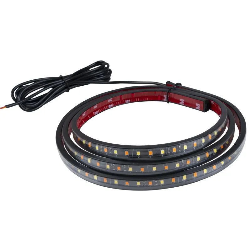 Yellow PVC FPC pedal streamer safety light lamp with long 60-inch side steering design.