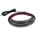 Yellow PVC FPC pedal streamer safety light lamp with long 60-inch side steering design.