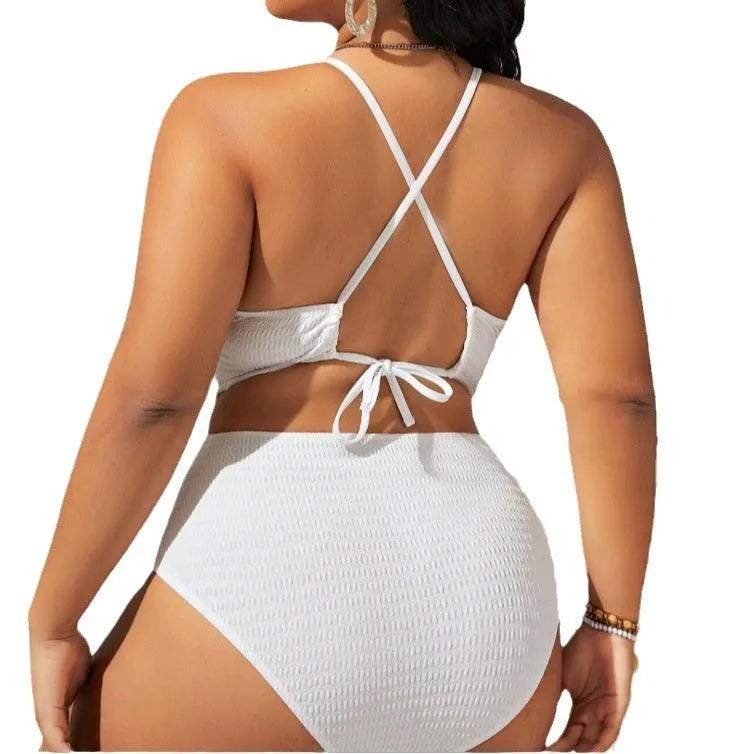 Women's solid colour one-piece swimsuit with belly-covering front, sleeveless, polyester fabric, available in multiple colours and sizes 0XL to 4XL
