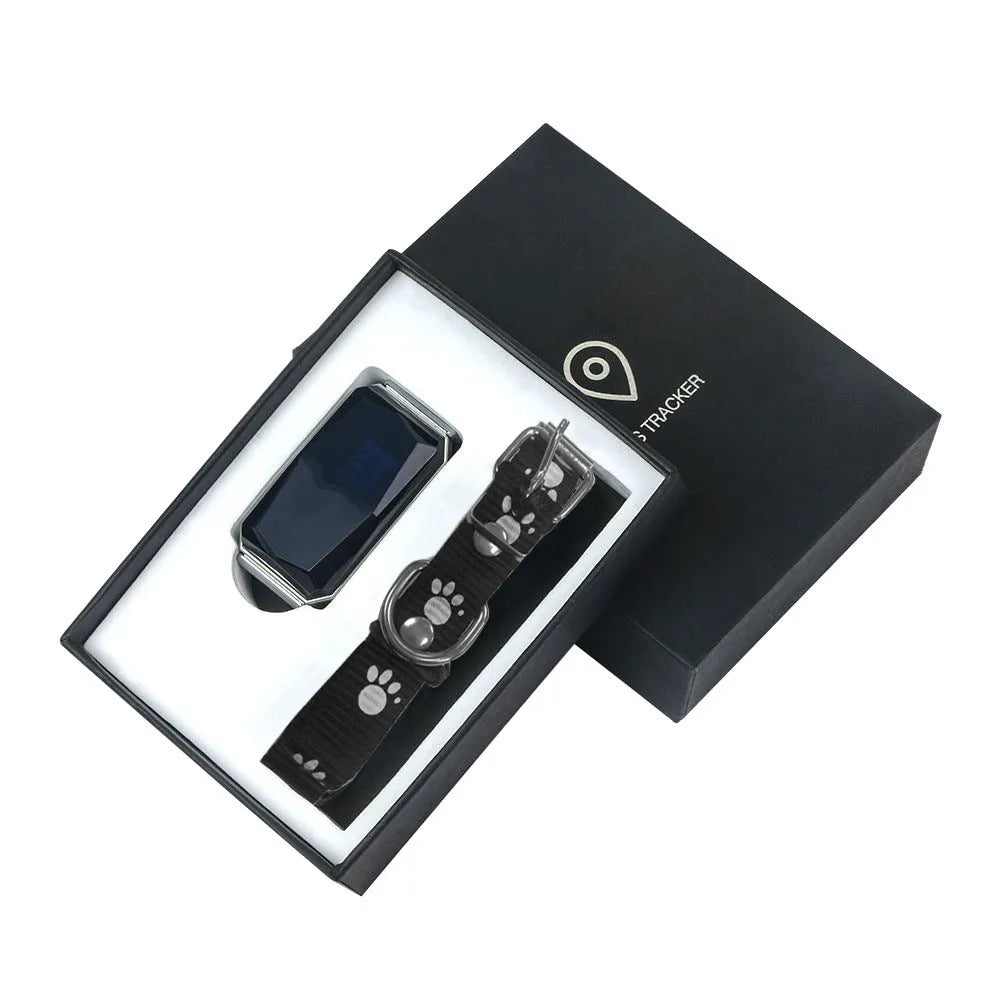 Blue GPS tracker with multiple positioning modes, SOS button, and geo-fence alarm for personal safety