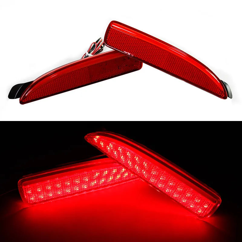 LED flashing rear bumper light for Mazda with 5630 lamp bead dual mode driving and brake light 2pcs set