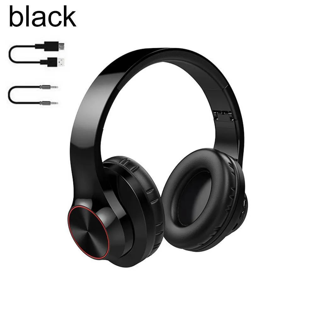 A11 wireless Bluetooth headphones in blue colour showing head-mounted design with bilateral earpieces