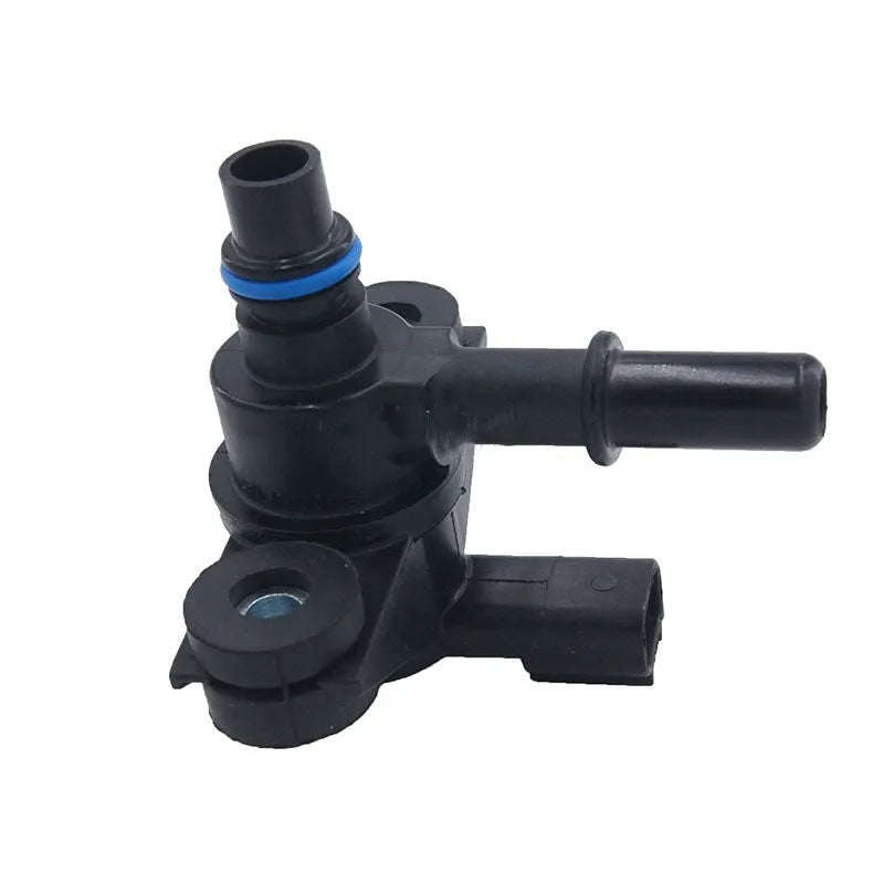 Black ABS plastic turbo solenoid valve for Ford vehicles, part number AU5A-9G866-AB.