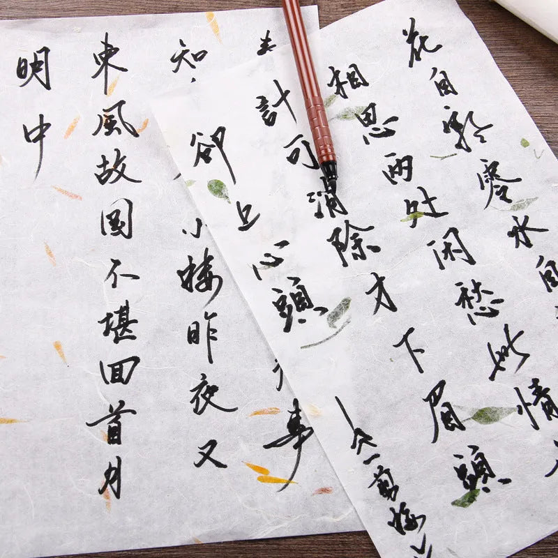 Chinese style ancient painting paper 10 sheets 27.5 x 16.7 cm calligraphy ink art