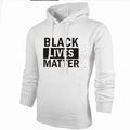 Printed hoodie in cotton blend polyester fibre, letter pattern, black or white colour, adult unisex sizing