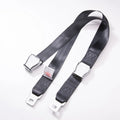 Black polyester pregnant women car seat belt with double aircraft buckle, adjustable and easy to install for car seat use.