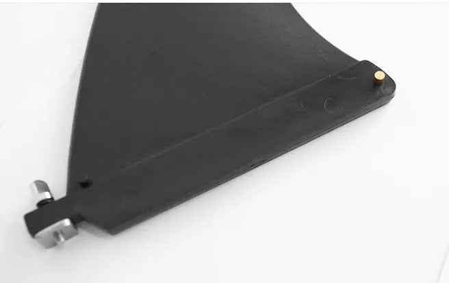 SUP paddle with large removable fish fins, plastic construction, for water dispenser use