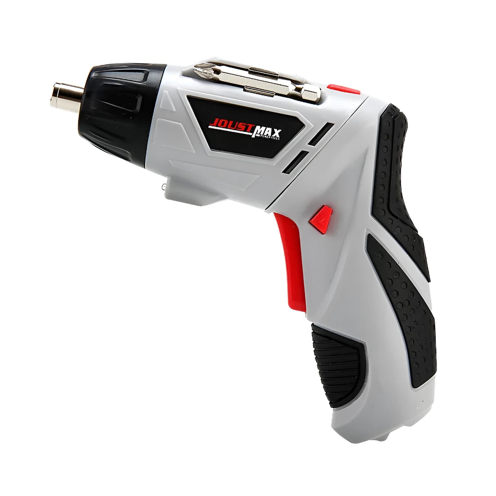 4.8V electric screwdriver set in blue with rotating handle and battery indicator light