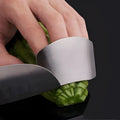 Stainless steel finger guard for kitchen cutting safety