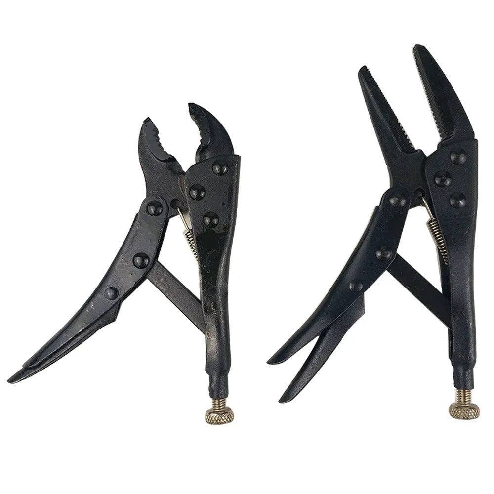 4-piece vigorous pliers set black 250mm length 45# steel construction