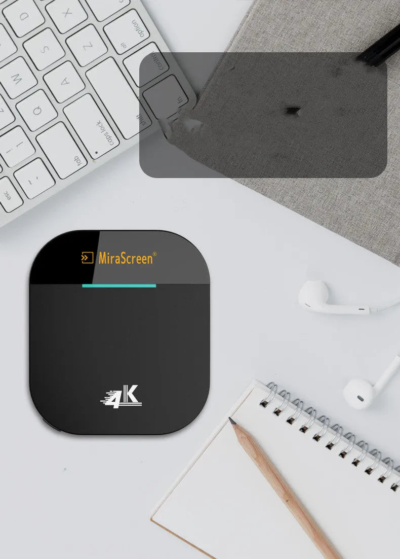 Wireless screen mirroring dongle G5 4K 5G with HDMI output and USB power cable