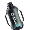 Smart Sports Bottle T30 matte black with wireless charging coaster, 1300ml capacity, IPX6 waterproof, compact gym bottle
