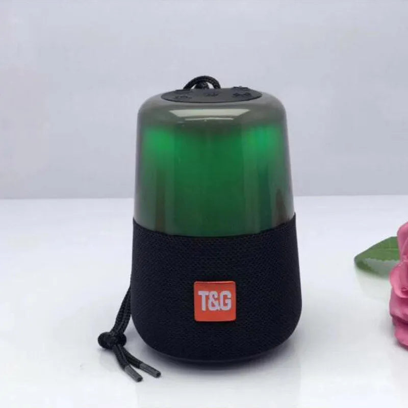 Wireless Bluetooth TG168 colourful lightspeaker in compact design with LED lights and speaker grille