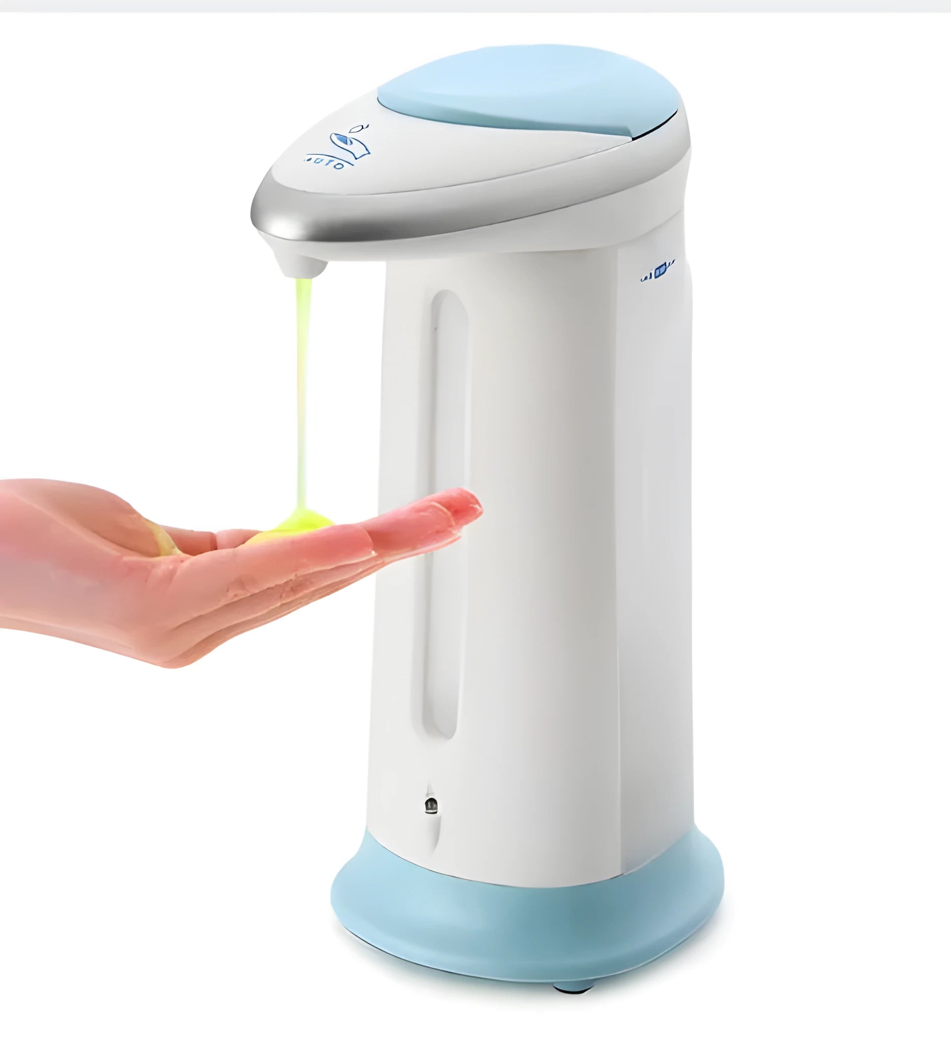 Automatic sensor soap dispenser with 400ml capacity in multi-colour ABS housing