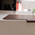 Large PVC desk mat in black, 700x450mm, non-slip surface for keyboard and mouse