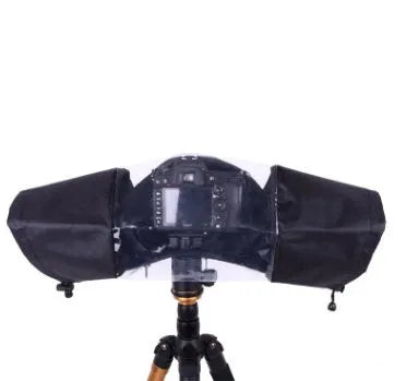 Single lens reflex camera rainproof cover with kangaroo pin fastening system for DSLR protection