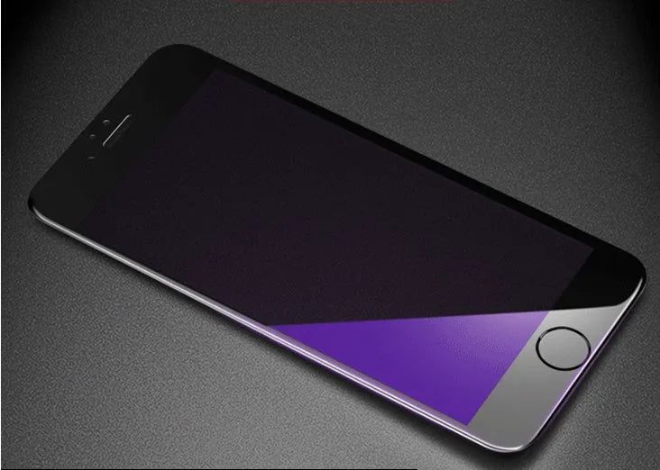 PhoneX 8 7 6s Plus tempered glass screen protector with 3D carbon fibre soft edge