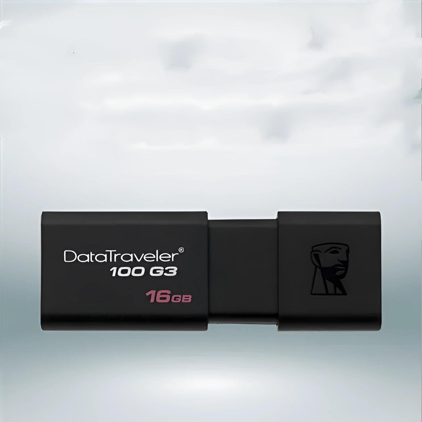 Black ABS plastic dual-use USB flash drive with sliding cover for phone and computer file transfer