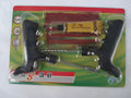 8-piece vacuum tyre repair tool set for motorcycle and auto puncture repair in plastic case