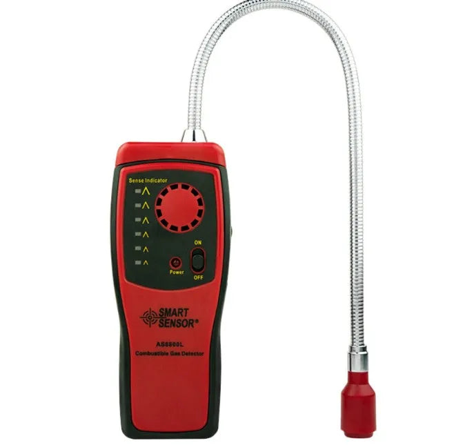 AS8800L portable flammable gas detector with LED display for natural gas methane leak detection