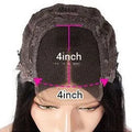 Real human hair lace front wig in star fashion style with 4x4 lace base
