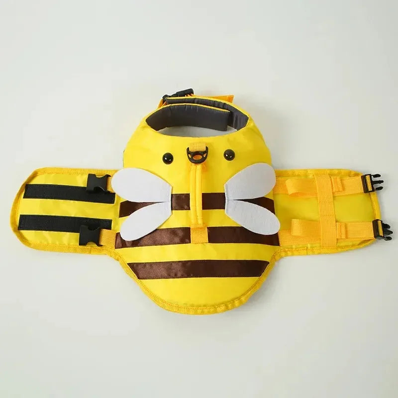 Reflective dog life vest swimming safety jacket with adjustable buckles in bright colours