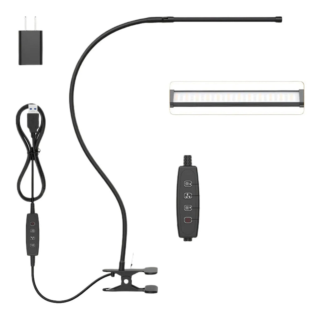 100 LED USB powered reading lamp, 26cm height, modern simple style, for desk or bedside use