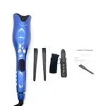 Rose Curler LCD display hair styling tool with adjustable temperature 80-210°C ceramic infrared heater UK plug black colour