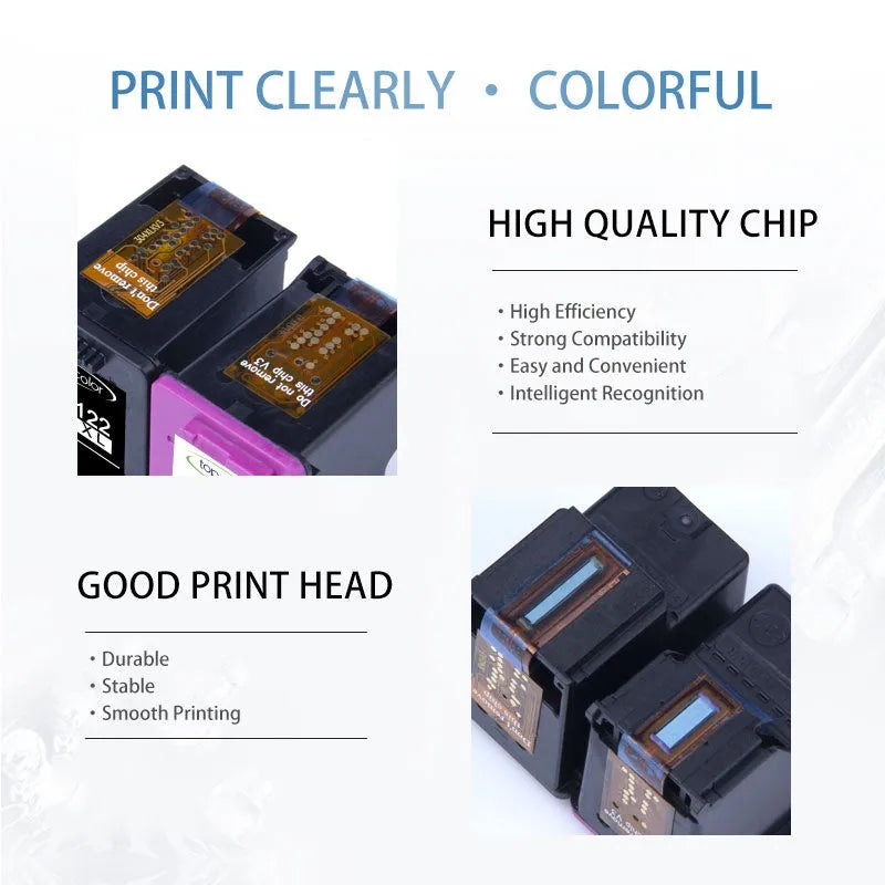Topcolor 301XL replacement ink cartridge for HP 301 printers 18ml black ink compatible with Deskjet 1000