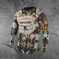 Men's long sleeve cartoon print T-shirt, slim fit, round neck, polyester, sizes S to 6XL.