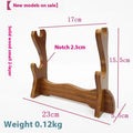 Handmade wooden wall bracket with multiple shelves in a simple Chinese decorative style.